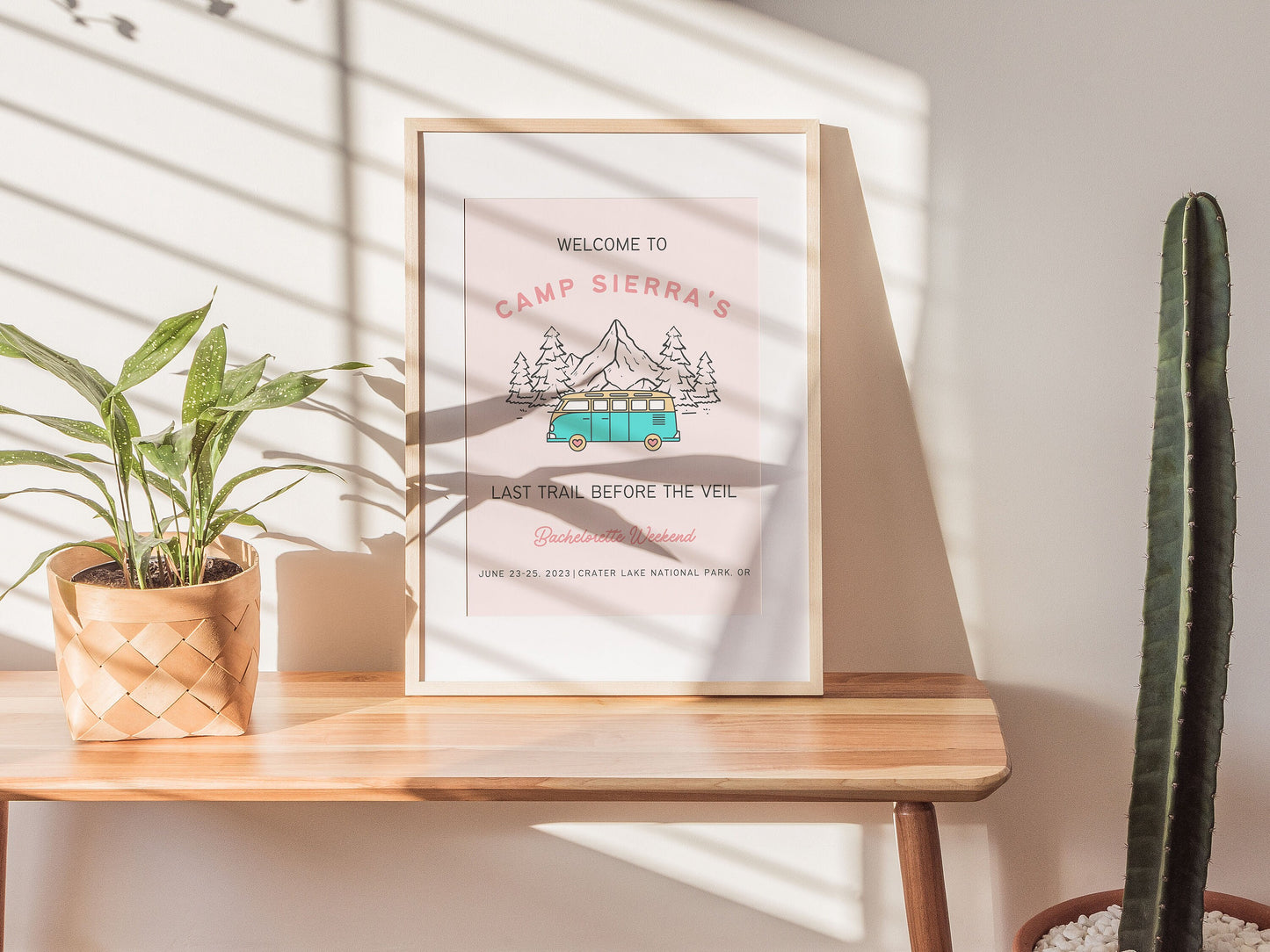 Camp Bachelorette Sign For Last Trail Before The Veil Bachelorette Weekend, Welcome Sign, Girl Trip Weekend